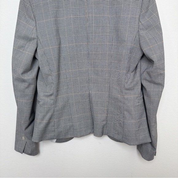 H&M Womens 6 Grey Houndstooth Fitted Blazer - Picture 11 of 12